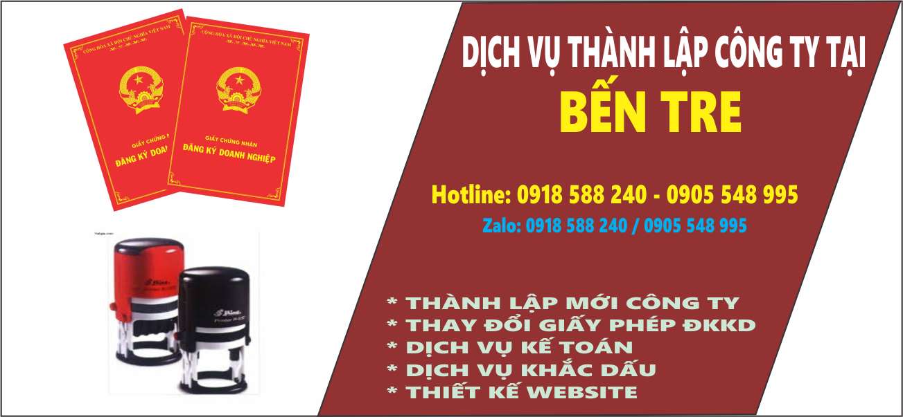 Đăng Ký Thành Lập Công Ty Tại Bến Tre - Mở Công Ty Tại Bến Tre
