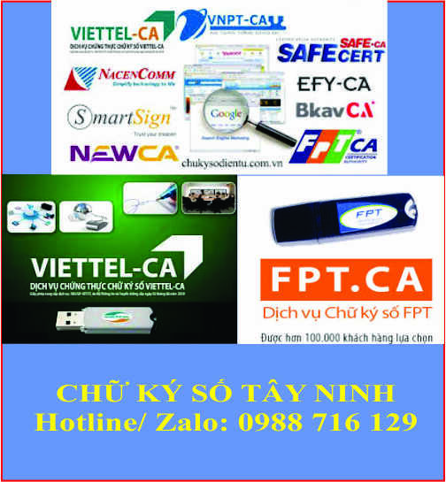 Dịch Vụ Chữ K&yacute; Số Tại T&acirc;y Ninh